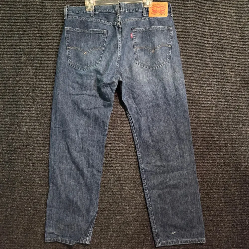 Levi's 505 Regular Fit Jeans Men’s Size 38x30 Medium Wash Denim Straight Leg